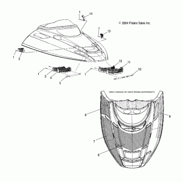 HOOD FOAM/FOIL - S05NK6ES/A-S05NK7CS/A-S05NL7CS/A-S05NK8CS/A-S05NL8CS/A-S05NM8CS/A (4992789278A11)