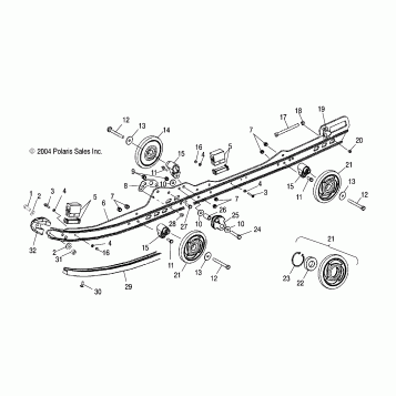 RAIL MOUNTING SUSPENSION - S05NK6ES/A-S05NK7CS/A-S05NL7CS/A-S05NK8CS/A-S05NL8CS/A-S05NM8CS/A (4992789278B10)