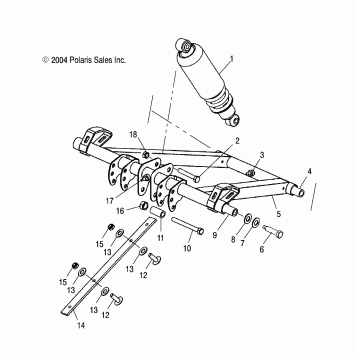 FRONT TORQUE ARM - S05NK6ES/A-S05NK7CS/A-S05NL7CS/A-S05NK8CS/A-S05NL8CS/A-S05NM8CS/A (4992789278B11)