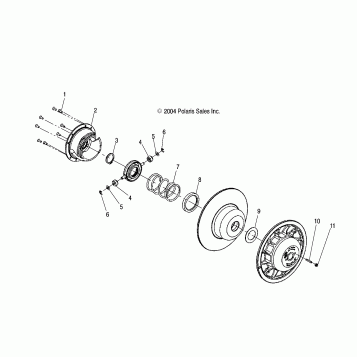 DRIVEN CLUTCH - S05NK6ES/A-S05NK7CS/A-S05NL7CS/A-S05NK8CS/A-S05NL8CS/A-S05NM8CS/A (4992789278C04)