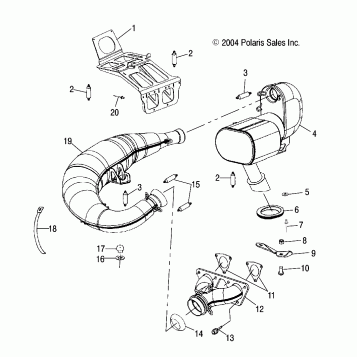 EXHAUST SYSTEM  - S05NK6ES/A-S05NK7CS/A-S05NL7CS/A-S05NK8CS/A-S05NL8CS/A-S05NM8CS/A (4992789278C06)