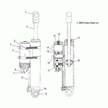 SHOCK (REAR TRACK) - S05NK6ES/A-S05NK7CS/A-S05NL7CS/A-S05NK8CS/A-S05NL8CS/A-S05NM8CS/A (4992789278C10)