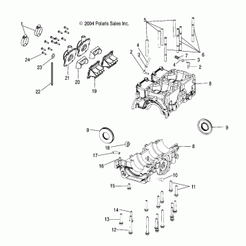 CRANKCASE (600) - S05NK6ES/A (4992789278C11)