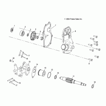 WATER PUMP/OIL PUMP (600) - S05NK6ES/A (4992789278C13)