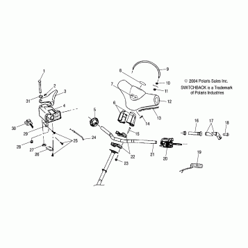 STEERING/HANDLEBAR - S05NS6ES/ESA/S05NS8CS/CSA (4992809280B05)