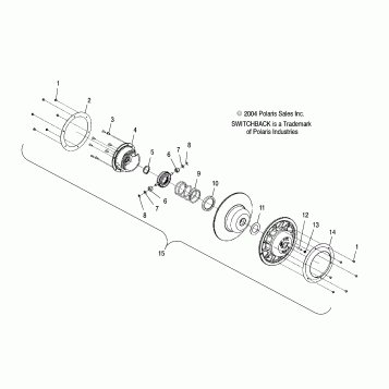 DRIVEN CLUTCH - S05NS6ES/ESA/S05NS8CS/CSA (4992809280C02)