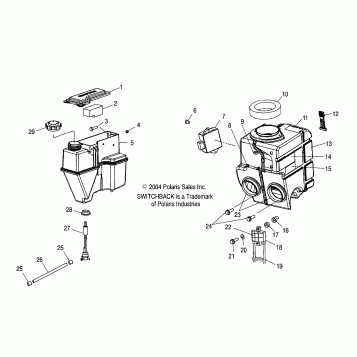 OIL TANK/AIR BOX - S05NS6ES/ESA/S05NS8CS/CSA (4992809280C03)