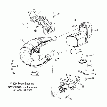 EXHAUST SYSTEM - S05NS6ES/ESA/S05NS8CS/CSA (4992809280C04)