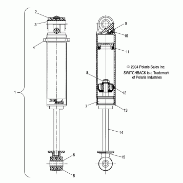 SHOCK (FRONT TRACK) - S05NS6ES/ESA/S05NS8CS/CSA (4992809280C06)