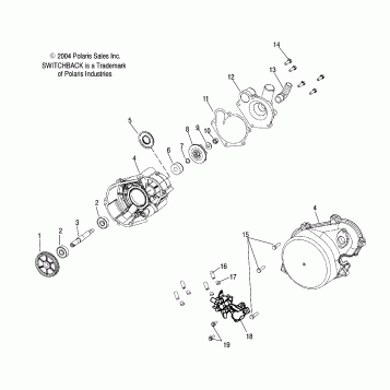 WATER PUMP/OIL PUMP (800) - S05NS8CS/CSA (4992809280D07)