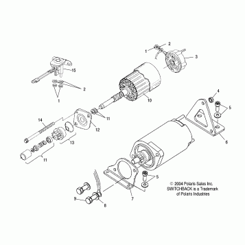STARTING MOTOR (800) - S05NS8CS/CSA (4992809280D13)