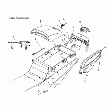 CARGO BOX/TAILLIGHT ASM. - S05NT6ESA/6EEA/6ESB/6EEB/8CS/8CE (4992869286A05)