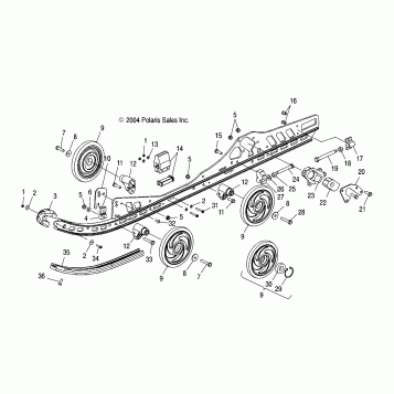 RAIL MOUNTING - S05NT6ESA/6EEA/6ESB/6EEB/8CS/8CE (4992869286B09)