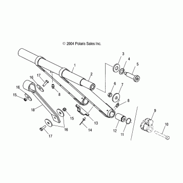FRONT TORQUE ARM - S05NT6ESA/6EEA/6ESB/6EEB/8CS/8CE (4992869286B11)