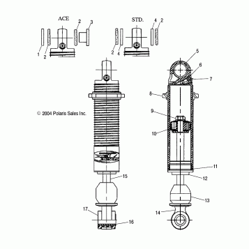 REAR TRACK SHOCK - S05NT6ESA/6EEA/6ESB/6EEB/8CS/8CE (4992869286B13)