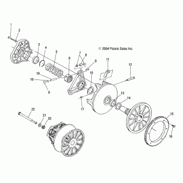 DRIVE CLUTCH - S05NT6ESA/6EEA/6ESB/6EEB/8CS/8CE (4992869286B14)