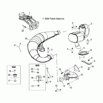EXHAUST - S05NT6ESA/6EEA/6ESB/6EEB/8CS/8CE (4992869286C07)