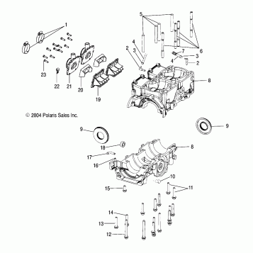 CRANKCASE (600) - S05NT6ESA/6EEA/6ESB/6EEB (4992869286C10)