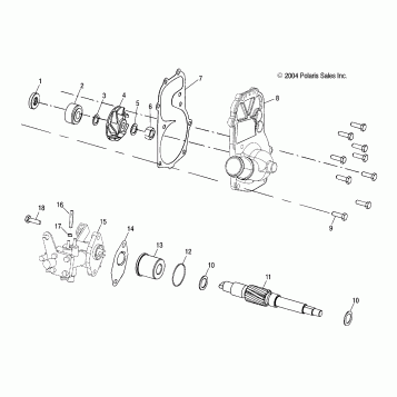 WATER PUMP/OIL PUMP (600) - S05NT6ESA/6EEA/6ESB/6EEB (4992869286C12)