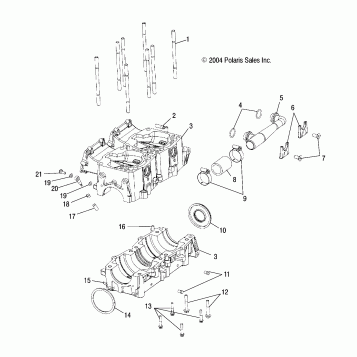 CRANKCASE (800)  - S05NT8CS/8CE (4992869286D04)
