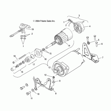 STARTING MOTOR (600) - S05NT6ESA/6EEA/6ESB/6EEB (4992869286D12)