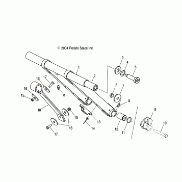 FRONT TORQUE ARM - S05NT7DS/DE (4992889288B14)