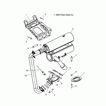 EXHAUST SYSTEM - S05NT7DS/DE (4992889288C07)