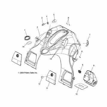 CONSOLE - S05PL8/PM8/PN8/ALL OPTIONS (4992929292A12)