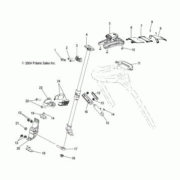 ADJUSTABLE STEERING POST - S05PL8/PM8/PN8/ALL OPTIONS (4992929292B07)