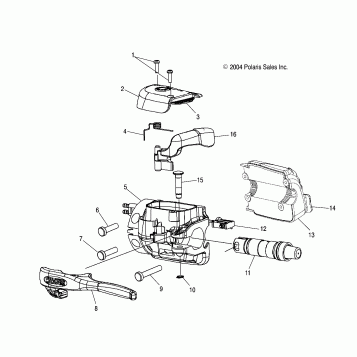 MASTER CYLINDER/LH CONTROL - S05PL8/PM8/PN8/ALL OPTIONS (4992929292B09)