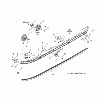 RAIL MOUNTING SUSPENSION - S05PL8/PM8/PN8/ALL OPTIONS (4992929292B11)