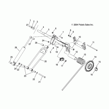 REAR TORQUE ARM - S05PL8/PM8/PN8/ALL OPTIONS (4992929292B13)