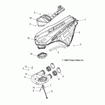 AIR INTAKE SYSTEM - S05PL8/PM8/PN8/ALL OPTIONS (4992929292C06)
