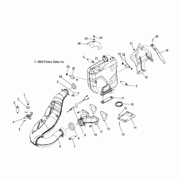 EXHAUST - S05PL8/PM8/PN8/ALL OPTIONS (4992929292C07)