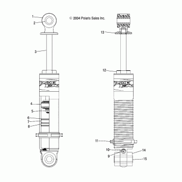 SHOCK FRONT TRACK - S05PL8/PM8/PN8/ALL OPTIONS (4992929292C12)