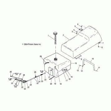 SEAT and GAS TANK - S05SU4BS/BE (4992949294A04)