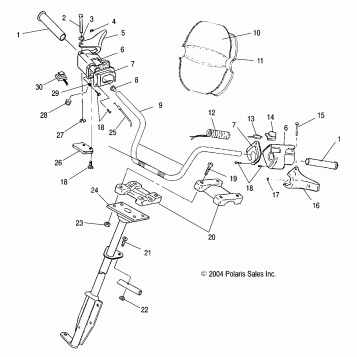 STEERING/HANDLEBAR - S05SU4BS/BE (4992949294B02)