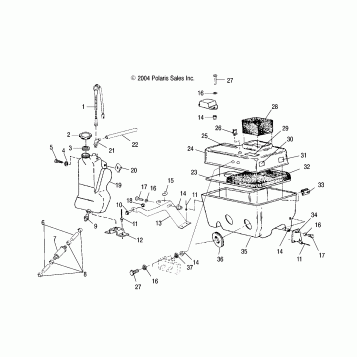 OIL TANK/AIR BOX - S05SU4BS/BE (4992949294C02)