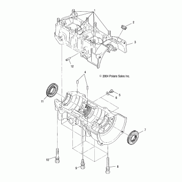 CRANKCASE - S05SU4BS/BE (4992949294C06)