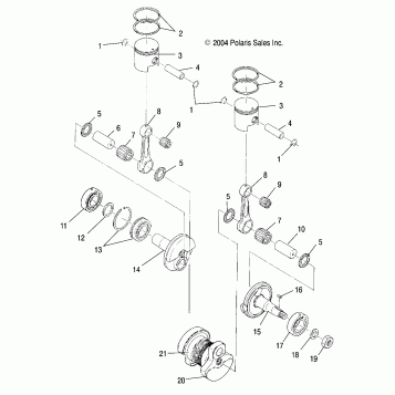 PISTON and CRANKSHAFT - S05SU4BS/BE (4992949294C08)