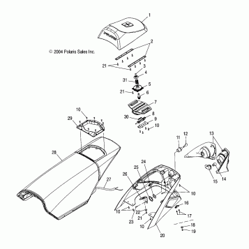 SEAT, ADJUSTABLE - S05NE7CS/7CSA/NP7CS/7CSA/7CSB/NE8CS/8CSA/NP8CS/8CSA/8CSB (4993799379A05)