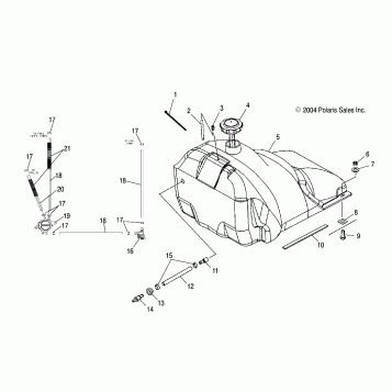 GAS TANK - S05NE7CS/7CSA/NP7CS/7CSA/7CSB/NE8CS/8CSA/NP8CS/8CSA/8CSB (4993799379A07)