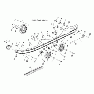 RAIL MOUNTING (EDGE) - S05NP7CS/7CSA/7CSB/8CS/8CSA/8CSB (4993799379B11)