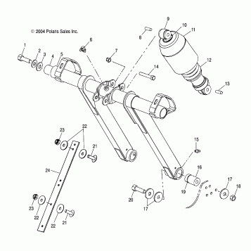 FRONT TORQUE ARM (EDGE) - S05NP7CS/7CSA/7CSB/8CS/8CSA/8CSB (4993799379B13)