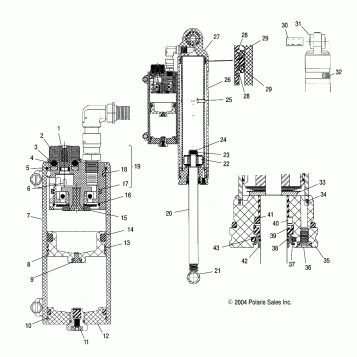 SHOCK (REAR TRACK)(EDGE) - S05NP7CS/7CSA/7CSB/8CS/8CSA/8CSB (4993799379C09)
