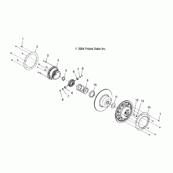 DRIVEN CLUTCH - S05NE7CS/7CSA/NP7CS/7CSA/7CSB/NE8CS/8CSA/NP8CS/8CSA/8CSB (4993799379D05)