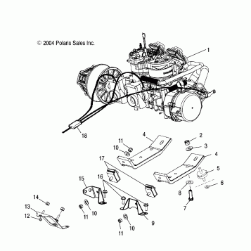ENGINE MOUNTING - S05NE7CS/7CSA/NP7CS/7CSA/7CSB/NE8CS/8CSA/NP8CS/8CSA/8CSB (4993799379D10)