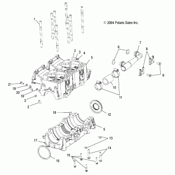CRANKCASE (700) - S05NP7CS/7CSA/7CSB/NE7CS/7CSA (4993799379D11)