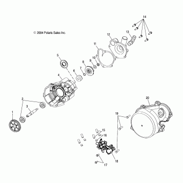 WATER PUMP/OIL PUMP (700) - S05NP7CS/7CSA/7CSB/NE7CS/7CSA (4993799379D13)