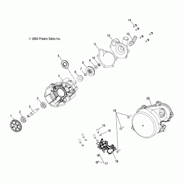WATER PUMP/OIL PUMP (800) - S05NP8CS/8CSA/8CSB/NE8CS/8CSA (4993799379E07)